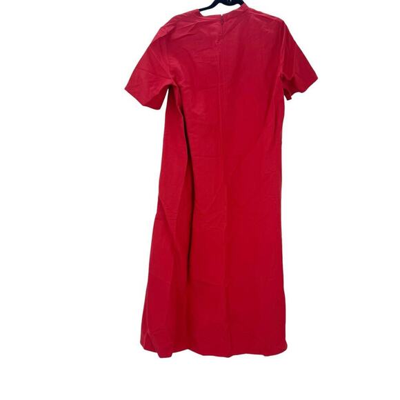 Lafayette 148 New York Raleigh Belted Silk Midi Dress in Flame Size S NWT - Picture 5 of 13